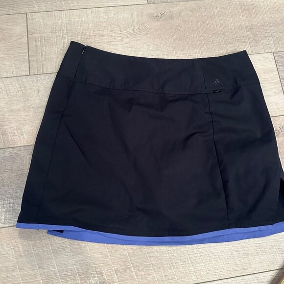 ADIDAS WOMENS BLACK STRETCH GOLF TENNIS SKORT SKIRT 12 - Picture 8 of 8